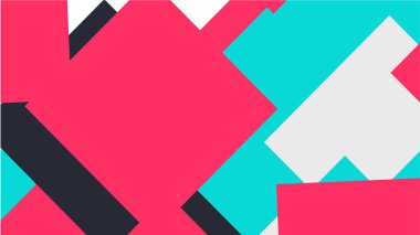 Beyaz bir arka plan ile renkli bir kutu ile desen