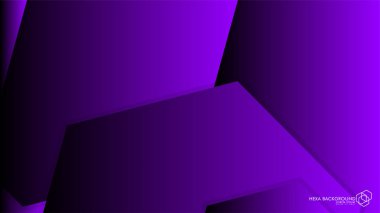 Vektör arka arka plan altıgen mor ışık ve gölge