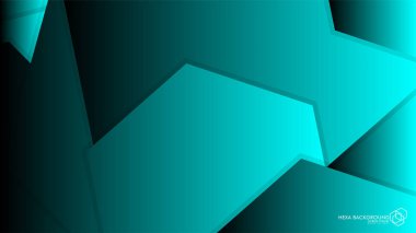 Vektör arka arka plan altıgen mavi ışık ve gölge