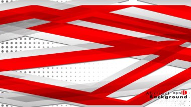 Parlak arka plan. Vektör şablonu. Kırmızı, arka plan olarak bir degrade noktasıyla