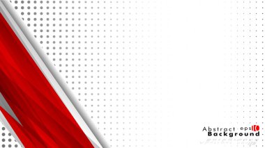 Parlak arka plan. Vektör şablonu. Kırmızı, arka plan olarak bir degrade noktasıyla