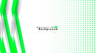 Parlak arka plan. Vektör şablonu. Yeşil arka planı olarak bir degrade noktasıyla