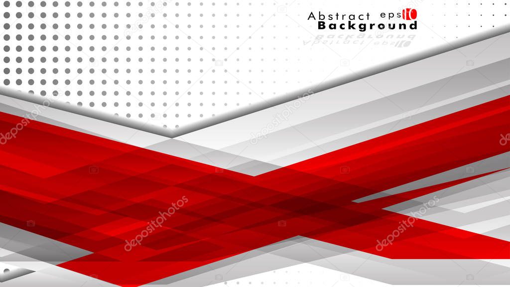 Bright abstract background. Vector template. Red , with a gradient point as the background