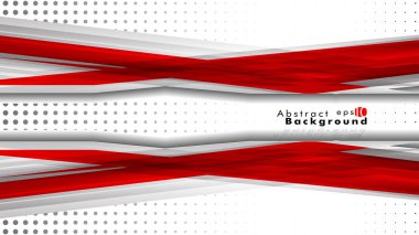 Parlak arka plan. Vektör şablonu. Kırmızı, arka plan olarak bir degrade noktasıyla