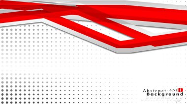 Parlak arka plan. Vektör şablonu. Kırmızı, arka plan olarak bir degrade noktasıyla