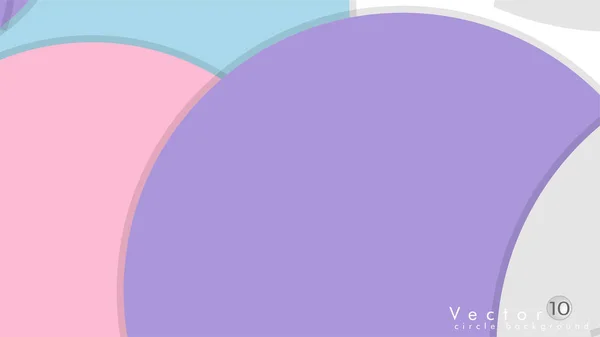 Vector Modern Design Circle Template Background — Stock Vector