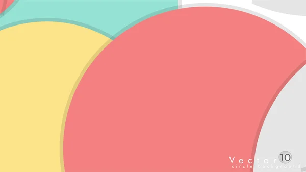 Simple Colorful Circles Background Design Vector Eps10 — Stock Vector