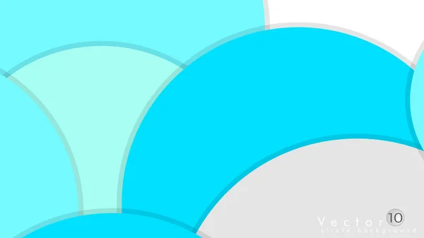 Einfache Und Bunte Kreise Hintergrund Design Vektor Eps10 — Stockvektor