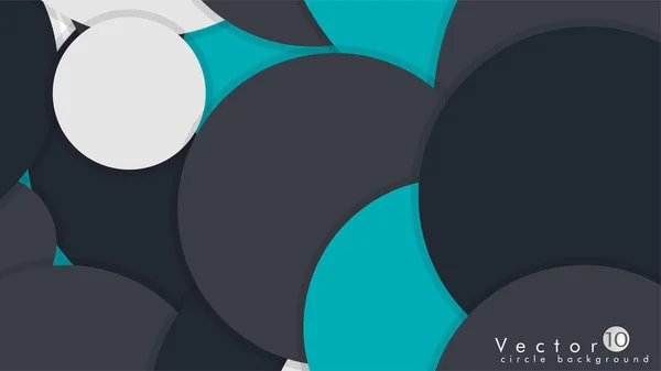 Círculos Simples Coloridos Fondo Vector Diseño Eps10 — Vector de stock