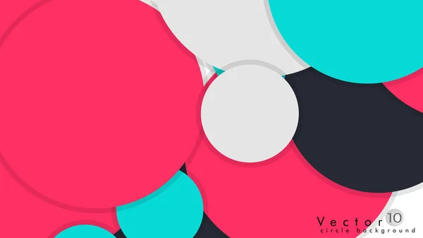 Vector Modern Design Circle Template Background — Stock Vector