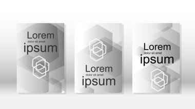 Altıgen kökenli sunumlar, afiş, broşür, kitap sayfaları ve daha fazlası için soyut vektörel çizimler