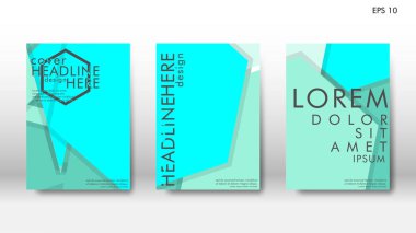 Arka kapak altı köşe elemanları ile. Tasarım kavramı kitap. Fütüristik iş düzeni. Dijital poster şablonu. Tasarlamak vektör - eps10