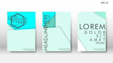 Arka kapak altı köşe elemanları ile. Tasarım kavramı kitap. Fütüristik iş düzeni. Dijital poster şablonu. Tasarlamak vektör - eps10