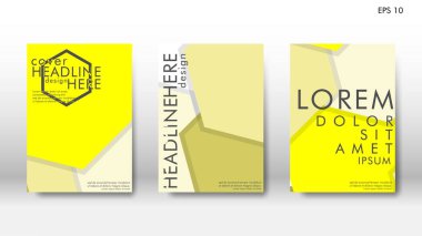 Arka kapak altı köşe elemanları ile. Tasarım kavramı kitap. Fütüristik iş düzeni. Dijital poster şablonu. Tasarlamak vektör - eps10