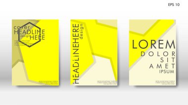 Arka kapak altı köşe elemanları ile. Tasarım kavramı kitap. Fütüristik iş düzeni. Dijital poster şablonu. Tasarlamak vektör - eps10