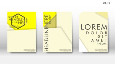 Arka kapak altı köşe elemanları ile. Tasarım kavramı kitap. Fütüristik iş düzeni. Dijital poster şablonu. Tasarlamak vektör - eps10