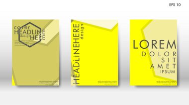 Arka kapak altı köşe elemanları ile. Tasarım kavramı kitap. Fütüristik iş düzeni. Dijital poster şablonu. Tasarlamak vektör - eps10