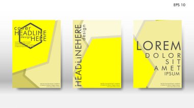 Arka kapak altı köşe elemanları ile. Tasarım kavramı kitap. Fütüristik iş düzeni. Dijital poster şablonu. Tasarlamak vektör - eps10