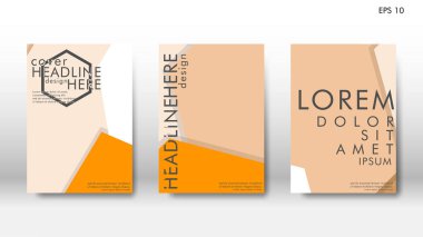 Arka kapak altı köşe elemanları ile. Tasarım kavramı kitap. Fütüristik iş düzeni. Dijital poster şablonu. Tasarlamak vektör - eps10