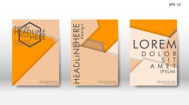 Arka kapak altı köşe elemanları ile. Tasarım kavramı kitap. Fütüristik iş düzeni. Dijital poster şablonu. Tasarlamak vektör - eps10