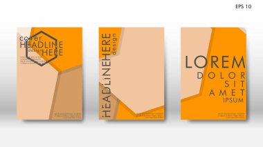 Arka kapak altı köşe elemanları ile. Tasarım kavramı kitap. Fütüristik iş düzeni. Dijital poster şablonu. Tasarlamak vektör - eps10