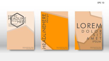 Arka kapak altı köşe elemanları ile. Tasarım kavramı kitap. Fütüristik iş düzeni. Dijital poster şablonu. Tasarlamak vektör - eps10