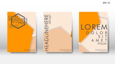 Arka kapak altı köşe elemanları ile. Tasarım kavramı kitap. Fütüristik iş düzeni. Dijital poster şablonu. Tasarlamak vektör - eps10