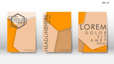 Arka kapak altı köşe elemanları ile. Tasarım kavramı kitap. Fütüristik iş düzeni. Dijital poster şablonu. Tasarlamak vektör - eps10