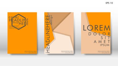 Arka kapak altı köşe elemanları ile. Tasarım kavramı kitap. Fütüristik iş düzeni. Dijital poster şablonu. Tasarlamak vektör - eps10