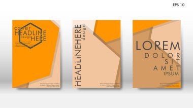 Arka kapak altı köşe elemanları ile. Tasarım kavramı kitap. Fütüristik iş düzeni. Dijital poster şablonu. Tasarlamak vektör - eps10