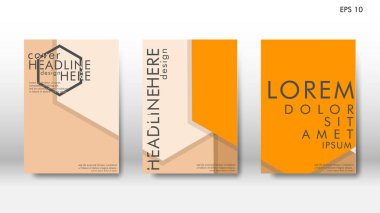 Arka kapak altı köşe elemanları ile. Tasarım kavramı kitap. Fütüristik iş düzeni. Dijital poster şablonu. Tasarlamak vektör - eps10