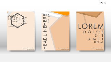 Arka kapak altı köşe elemanları ile. Tasarım kavramı kitap. Fütüristik iş düzeni. Dijital poster şablonu. Tasarlamak vektör - eps10