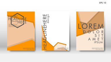 Arka kapak altı köşe elemanları ile. Tasarım kavramı kitap. Fütüristik iş düzeni. Dijital poster şablonu. Tasarlamak vektör - eps10