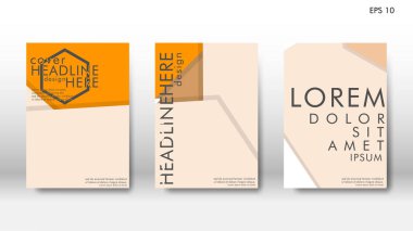 Arka kapak altı köşe elemanları ile. Tasarım kavramı kitap. Fütüristik iş düzeni. Dijital poster şablonu. Tasarlamak vektör - eps10