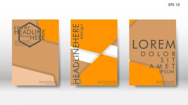 Arka kapak altı köşe elemanları ile. Tasarım kavramı kitap. Fütüristik iş düzeni. Dijital poster şablonu. Tasarlamak vektör - eps10