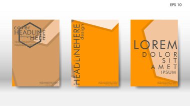 Arka kapak altı köşe elemanları ile. Tasarım kavramı kitap. Fütüristik iş düzeni. Dijital poster şablonu. Tasarlamak vektör - eps10