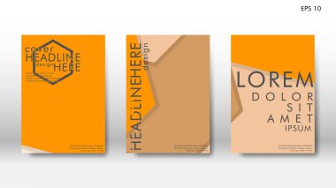 Arka kapak altı köşe elemanları ile. Tasarım kavramı kitap. Fütüristik iş düzeni. Dijital poster şablonu. Tasarlamak vektör - eps10