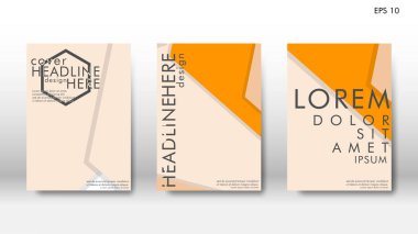 Arka kapak altı köşe elemanları ile. Tasarım kavramı kitap. Fütüristik iş düzeni. Dijital poster şablonu. Tasarlamak vektör - eps10