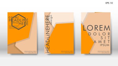 Arka kapak altı köşe elemanları ile. Tasarım kavramı kitap. Fütüristik iş düzeni. Dijital poster şablonu. Tasarlamak vektör - eps10