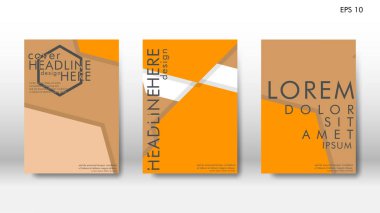 Arka kapak altı köşe elemanları ile. Tasarım kavramı kitap. Fütüristik iş düzeni. Dijital poster şablonu. Tasarlamak vektör - eps10