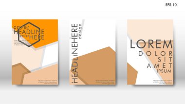 Arka kapak altı köşe elemanları ile. Tasarım kavramı kitap. Fütüristik iş düzeni. Dijital poster şablonu. Tasarlamak vektör - eps10