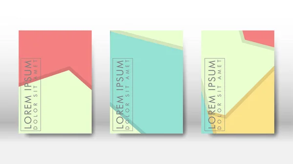 Capa Abstrata Com Elementos Hexágonos Conceito Design Livro Layout Negócios — Vetor de Stock