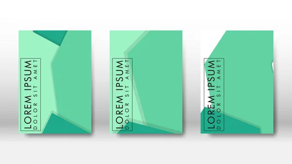 Copertina Astratta Con Elementi Esagonali Concetto Design Del Libro Configurazione — Vettoriale Stock