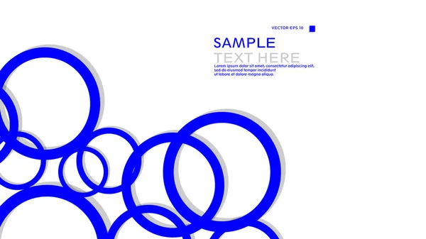 Прості Кола Фон Кольоровим Синім Тіні Векторний Графічний Дизайн Eps — стоковий вектор