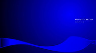 Vektör arka plan dalga ve çizgi desenleri ile. mavi soyut duvar kağıdı vektör tasarımı