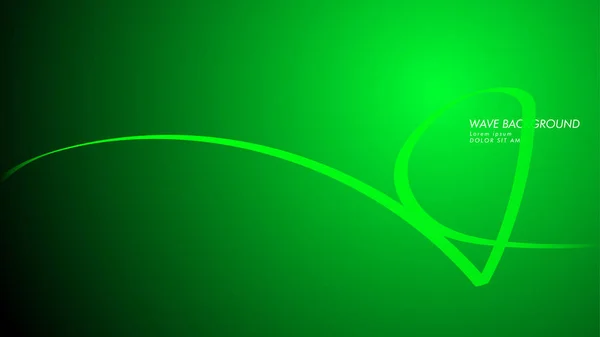 Αφηρημένα Φόντο Διάνυσμα Μοτίβα Κυμάτων Και Γραμμή Πράσινο Αφηρημένη Ταπετσαρία — Διανυσματικό Αρχείο