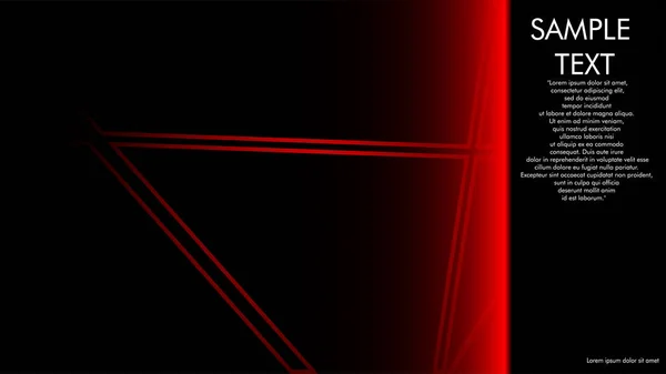 本のカバー デザイン パンフレット 赤い線の概念と黒の背景など 隣にある書き込みの例 ベクトル イラスト グラフィック デザイン — ストックベクタ
