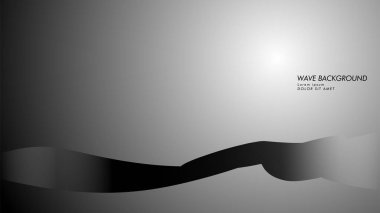 Vektör arka plan dalga ve çizgi desenleri ile. siyah beyaz soyut duvar kağıdı vektör tasarımı