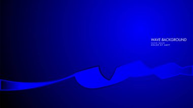 Vektör arka plan dalga ve çizgi desenleri ile. mavi soyut duvar kağıdı vektör tasarımı