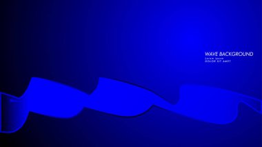 Vektör arka plan dalga ve çizgi desenleri ile. mavi soyut duvar kağıdı vektör tasarımı